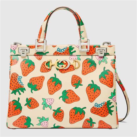 gucci strawberry pants|Gucci shopping bag apple.